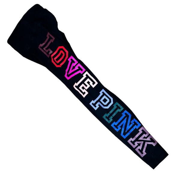 Victoria's Secret Pink High Waist Full Length Legging Sz XS Black Cotton Blend - Picture 7 of 7